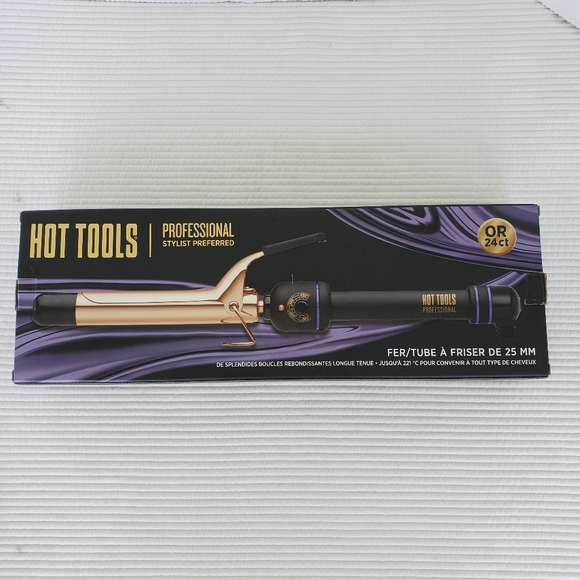 Hot Tools Professional Hot Curling Iron Wand 1181CN 24K Gold 1"  2019 New Box - Picture 2 of 9